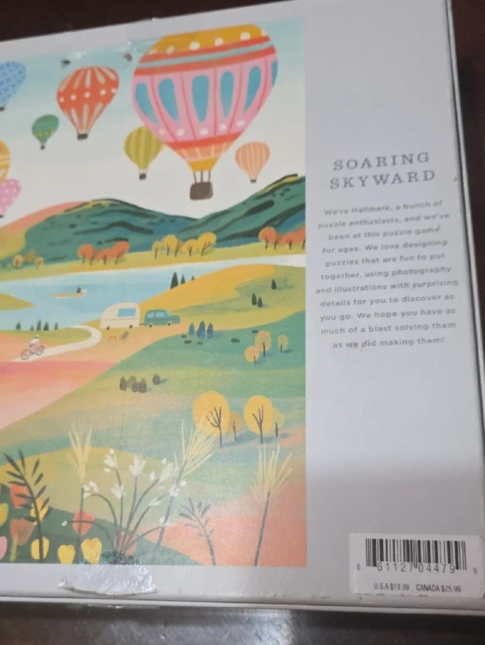 Hallmark Soaring Skyward Puzzle - Multicolor Hot Air Balloons 1000 Pc